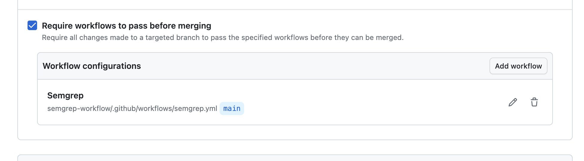 Require workflows to pass before merging